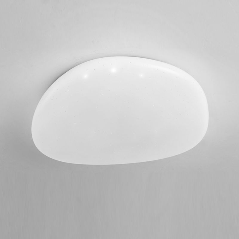 White Geometric Ceiling Light Nordic-Style LED Acrylic Flush Mount Ceiling Light