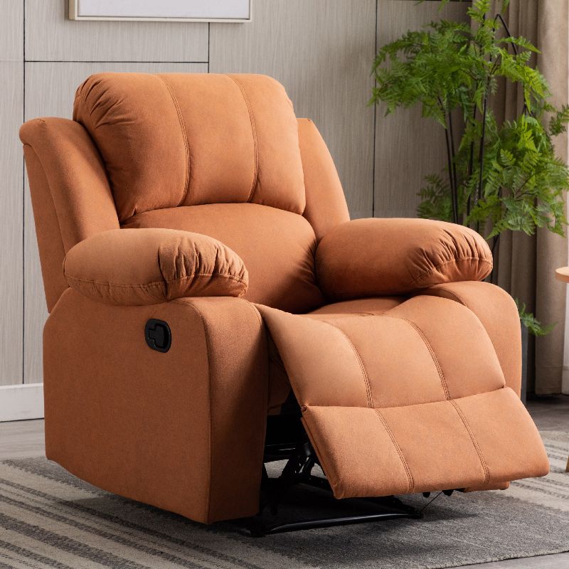 Standard (No Motion) Recliner Chair Faux Leather Home Theater Recliner