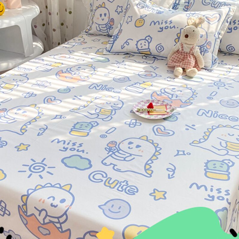 Cotton Bed Sheet Set Modern Animal Printed Super Soft Fitted Sheet