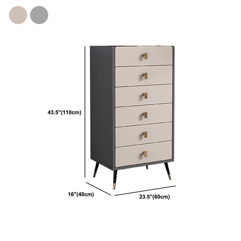 15.74" Wide Modern Accent Chest with Soft Close Drawers Wood Chest