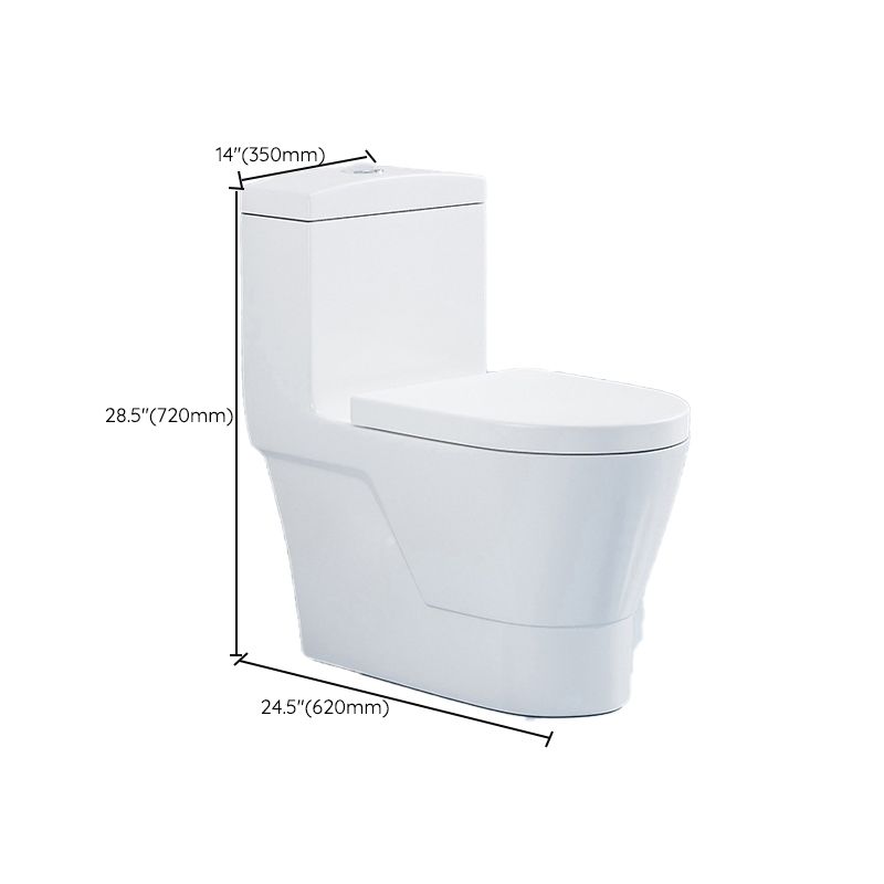 Modern One Piece Flush Toilet Floor Mount Urine Toilet for Bathroom