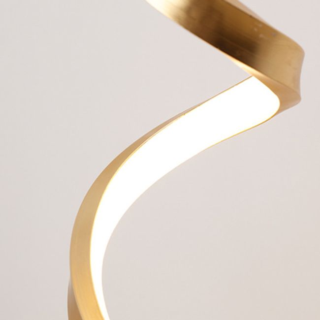 Linear 1 Light Table Lamp Contemporary Metal Nightstand Lamps for Bedroom