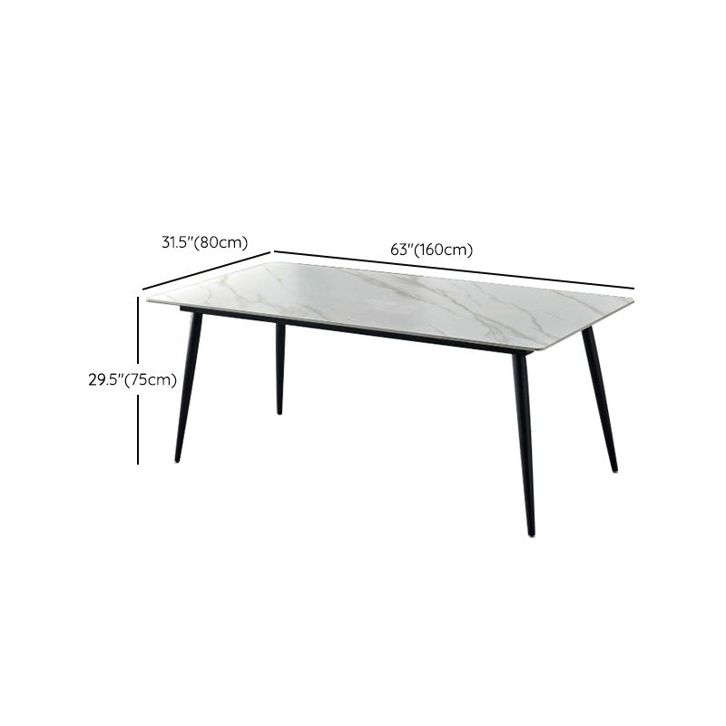 Nordic Kitchen Stone Furniture 1/5/7 Pcs Standard Height Casual Dining Room Table Set