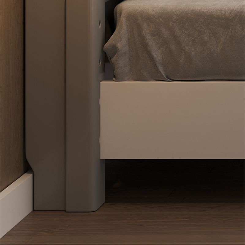 Contemporary Wood Standard Bed with Rectangular Panel Headboard