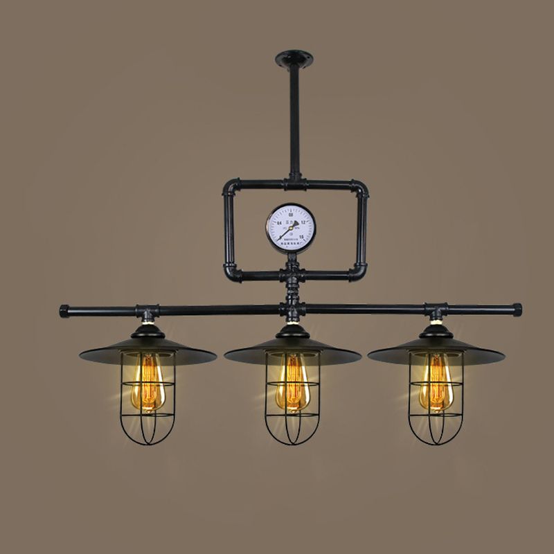 Industrial Vintage Pipe Chandelier Multi Light Pendant Old Bar Light Coffee Shop Light