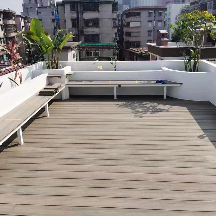 Deck Tile Kit Striped Pattern Nailed Pattern Patio Flooring Tiles