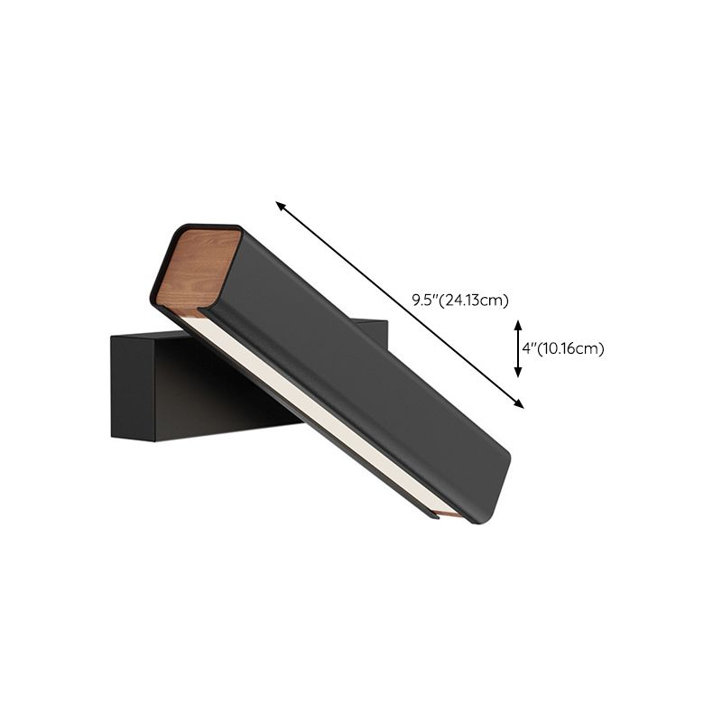 Modernism Single Black Wall Mounted Sconce LED Metal Wall Light