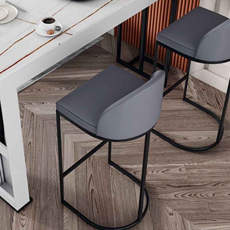 Glam 1/3/4 Pieces Bar Table Set Rectangle Bar Table with Metal High Stools