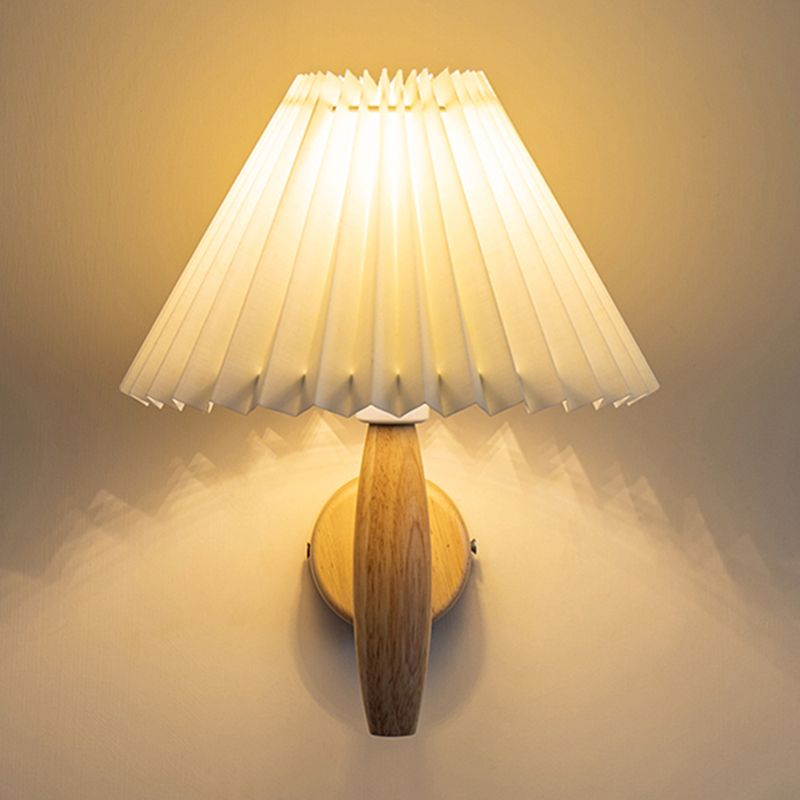 Stile moderno a parete in legno Pronzo leggero conico a filo a filo a filo con la parete con una parete a filo