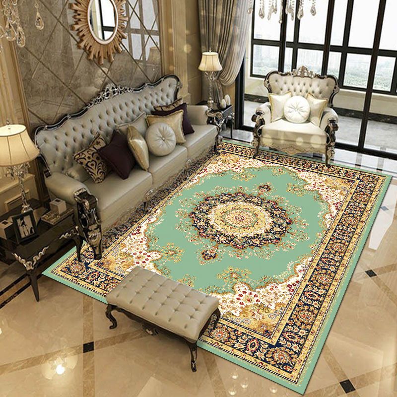 Traditional Multicolored Rug Gorgeous Tribal Print Carpet Stain Resistant Carpet for Living Room