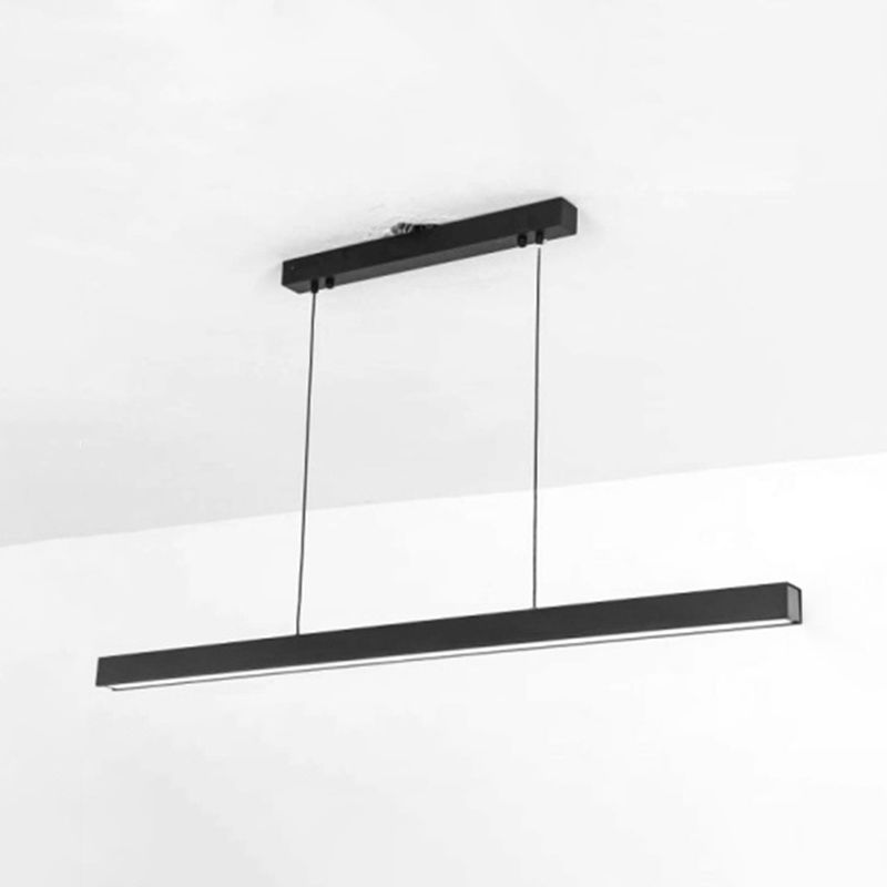 Linear Island Pendant Lights Modern Lighting Chandelier Metal 1 Light Island Lights