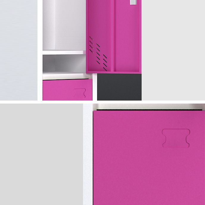 Contemporary Steel Wardrobe Armoire Hinged Wardrobe Cabinet for Home