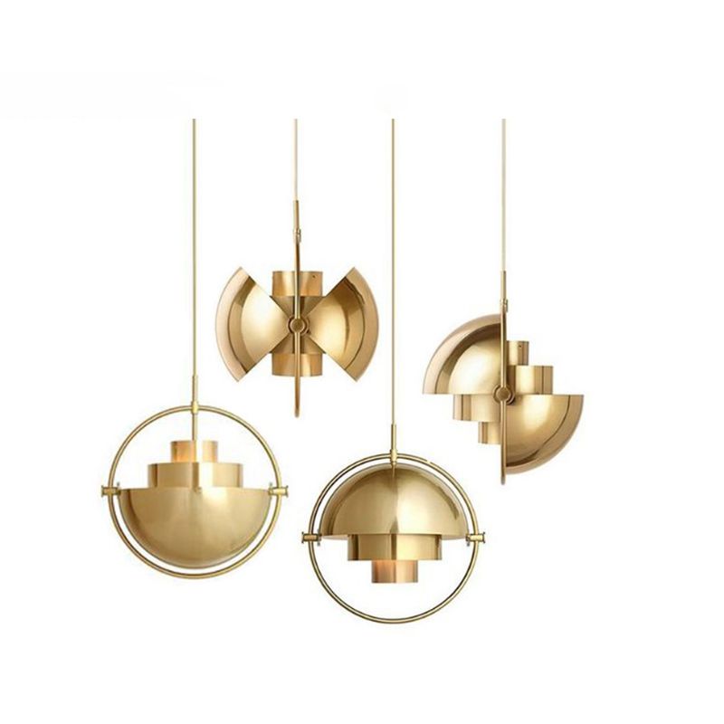 Luce a sospensione contemporanea in metallo Luce sospesa a 1 luce per sala da studio