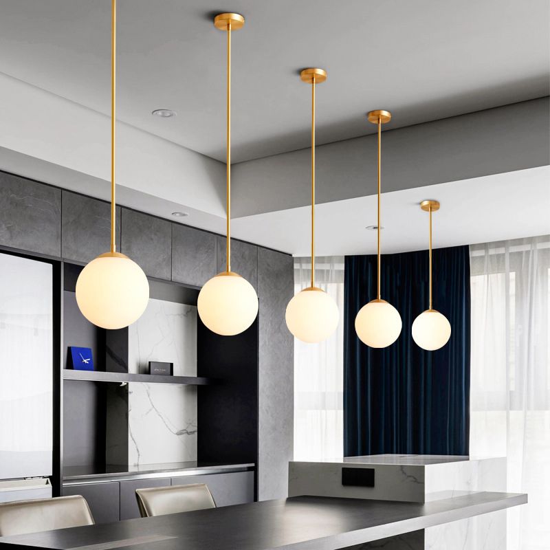 Luz de techo colgante contemporánea 1 accesorios de iluminación colgante de vidrio claro
