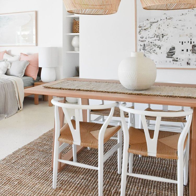 Solid Wood Top Table Traditional Luxury Table with Sled Base