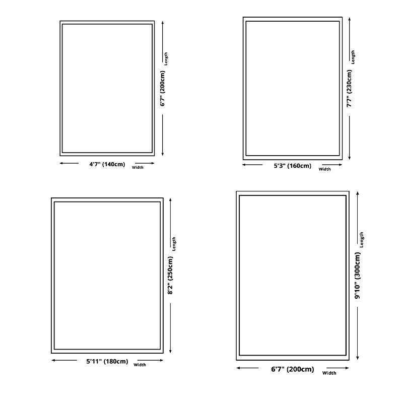 Rapis moderne noir Polyester à rayures Rapis intérieur Tapis de support sans glissement pour le salon