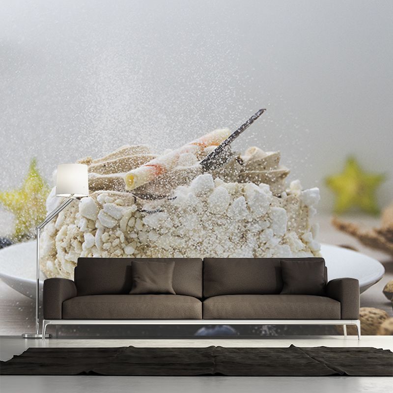 Minimalism Cake Dessert Mural Modern Style Wall Covering for Dessert Shop Baking Shop