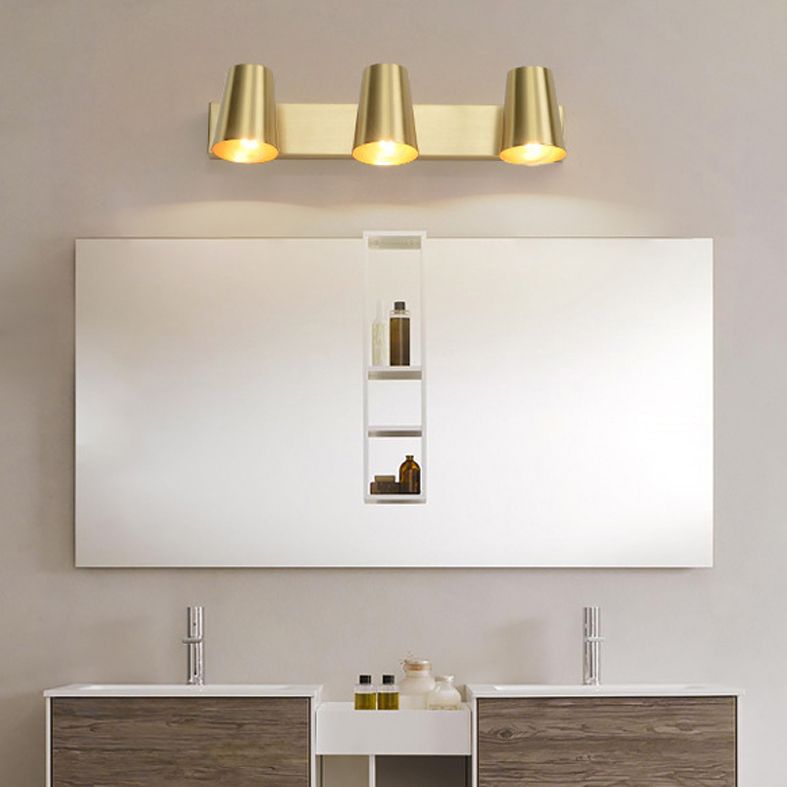 Metalen conische wandonderzoek verlichting hedendaagse stijl wandlamp in goud in goud