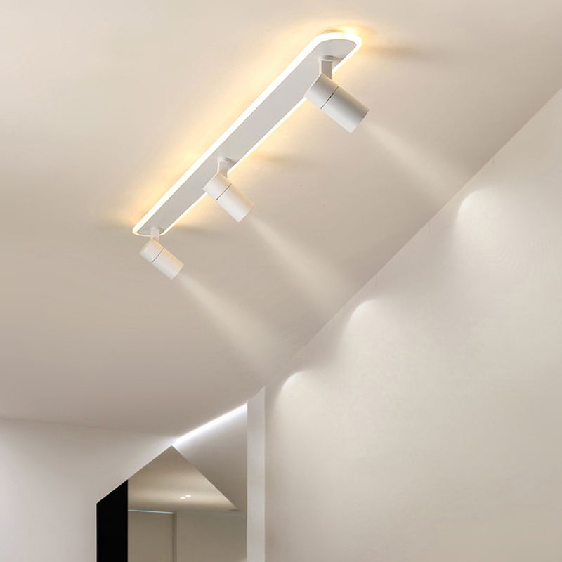 Style moderne de forme cylindrique plafonnier métal Mélac