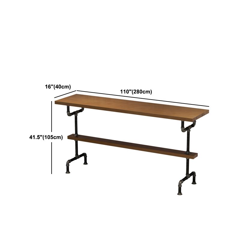 Modern 1/2/4/7 Pieces Solid Wood Pub Table Set Rectangular Counter Table