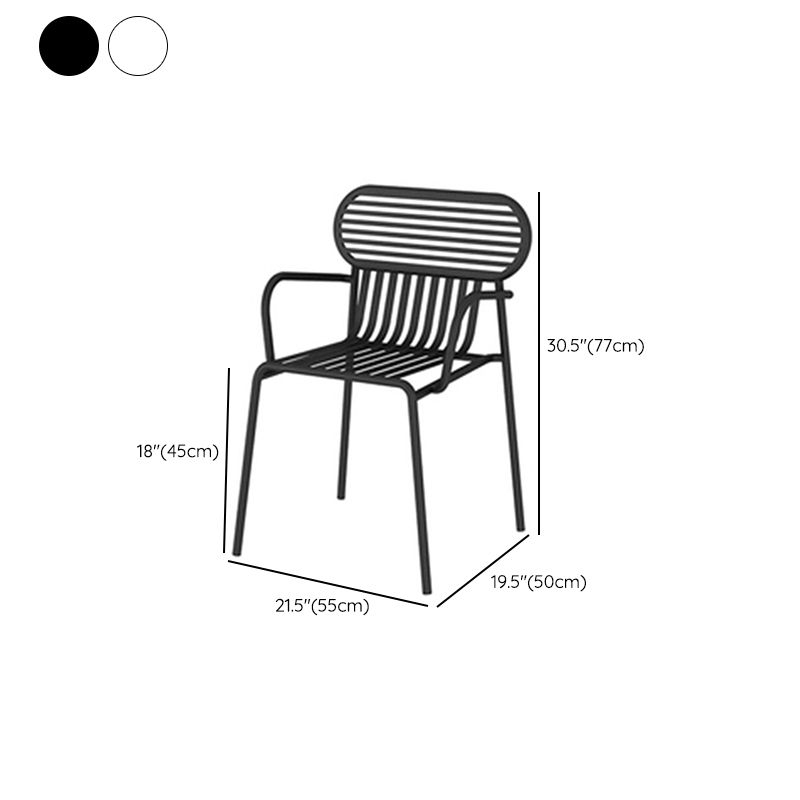 Modern Bistro Table Set 1/6/7 Pcs Metal Bistro Table and Chairs