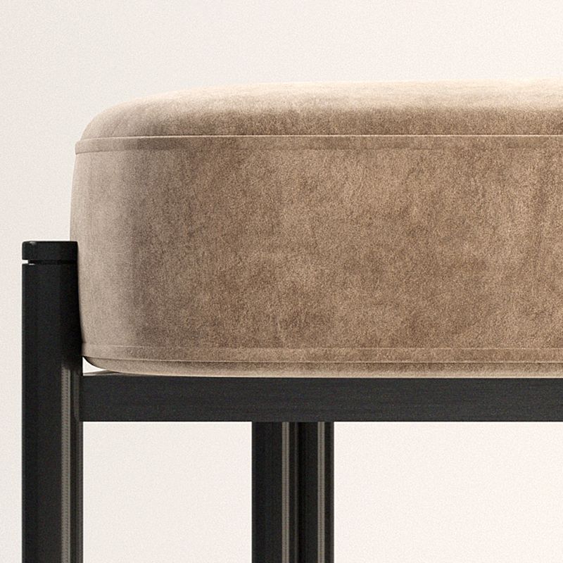 Silla lateral casera de estilo moderno Silla tapizada de comedor de diseño con respaldo abierto