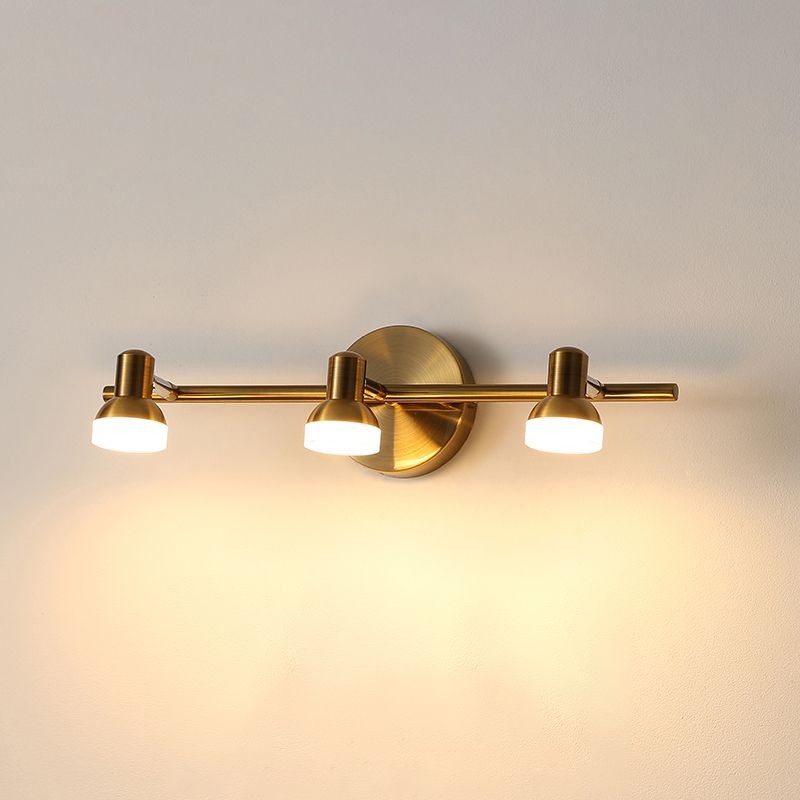 Mid Century Cone Sconce Light Fixtures Metal Wall Light Sconce with Acrylic Shade
