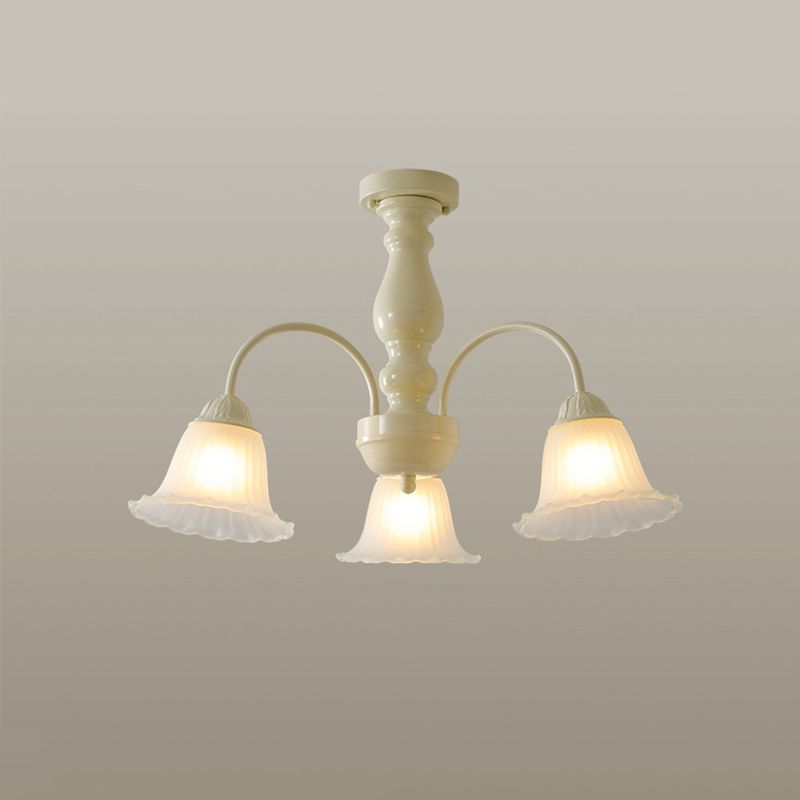 Modern Ceiling Lamp Creative Glass Shade Flush Mount Lighting Fixture for Bedroom