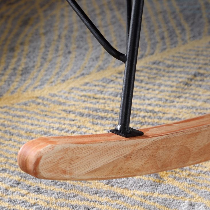 Living Room Luxury Leisure Chair Wood Frame Base Relaxing Lazy Rocking Chairs