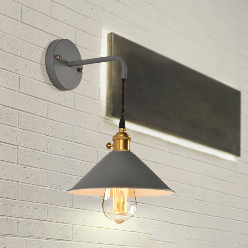 1 Light Tapered Wall Sconce Lights Modern Wall Lamp Metal Sconce Lights