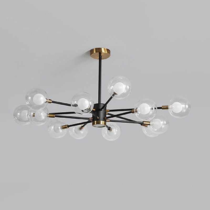 Contemporary Spherical Shade Pendant Chandeliers Glass Chandelier Lighting Fixtures