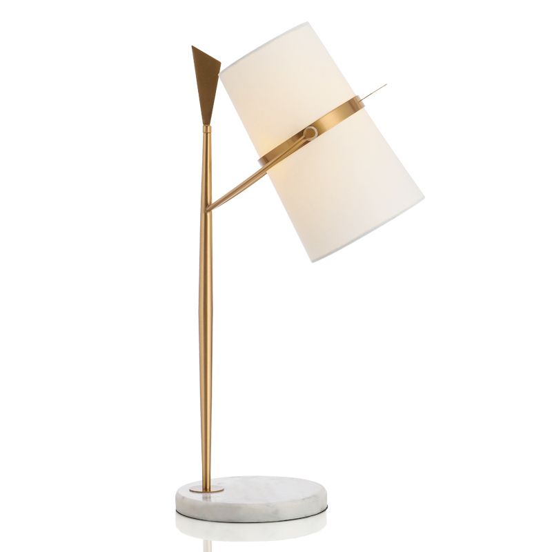 Cylindre d'or / balle / balle effilée de la lampe de nuit à un seul bulbe