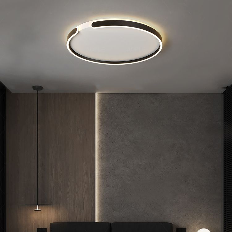 Modern Style Geometry Shape Ceiling Fixture Metal 1 Light Flush Mount Ceiling Fixture