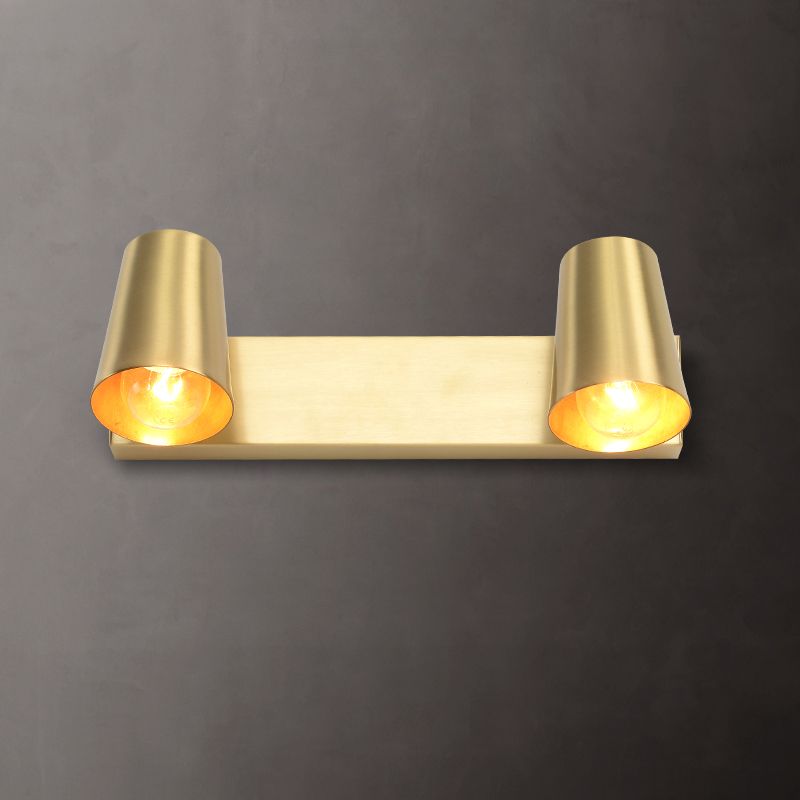 Cono a forma di parete leggera applique in metallo nordico monte da parete da parete lampada in oro