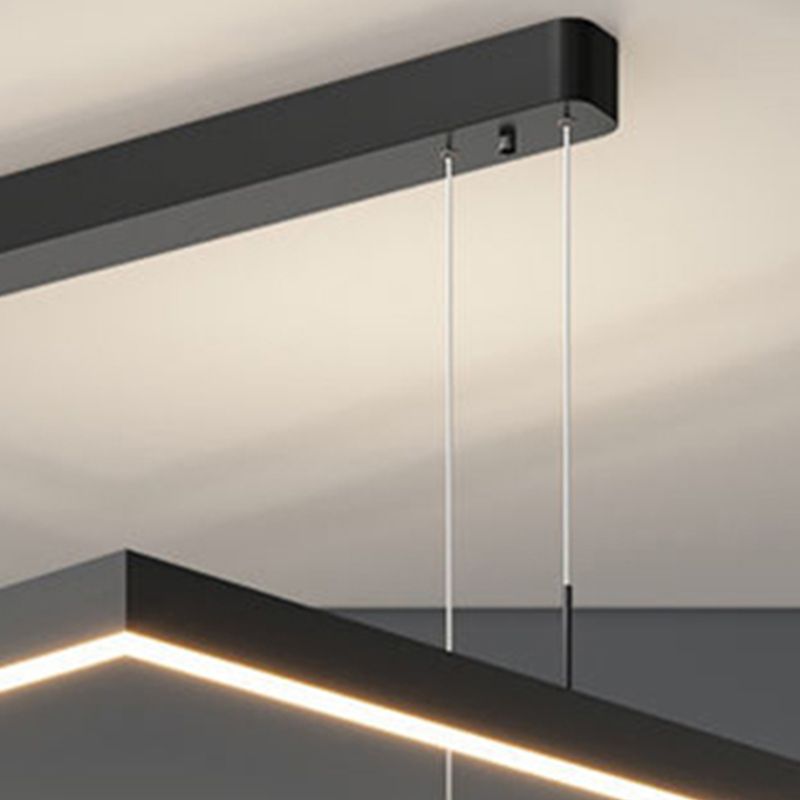 Modern Square Shape Chandelier Light Fixtures Restaurant Hanging Chandelier for Sitting Room