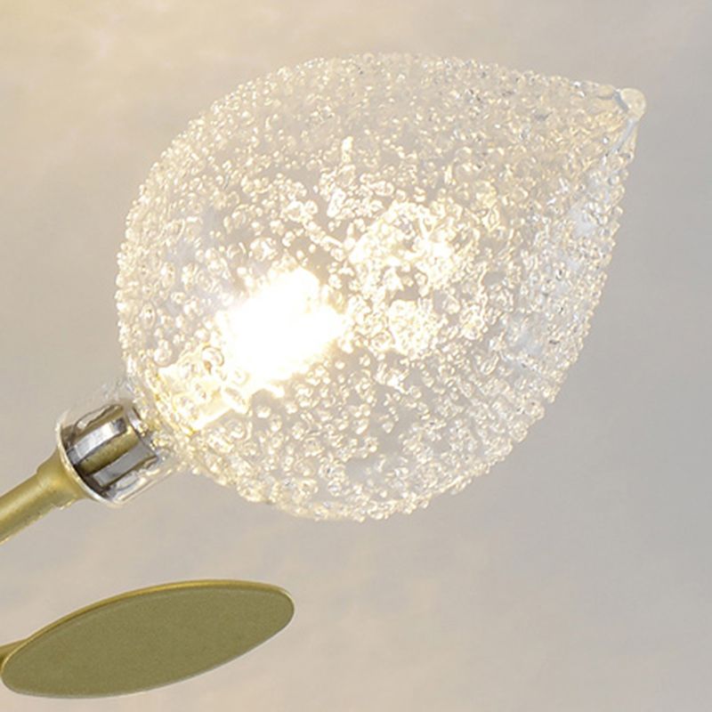 Lámpara de techo de múltiples luz iluminación de techo de vidrio de estilo moderno para sala de estar