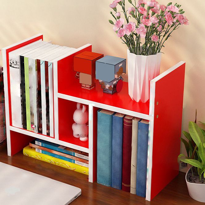 Modern Style 17.8"H Bookshelf Open Back Wood Bookcase for Home Office