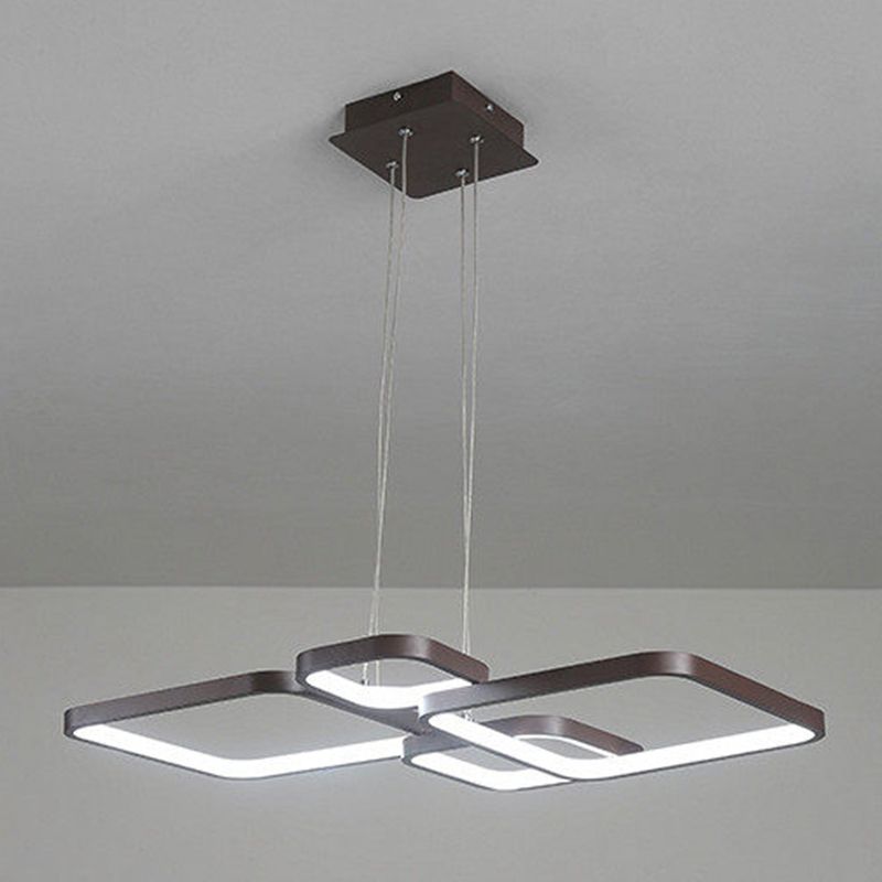 Multiple Squares Chandelier Lighting Fixtures Modern Chandeliers For Dining Room