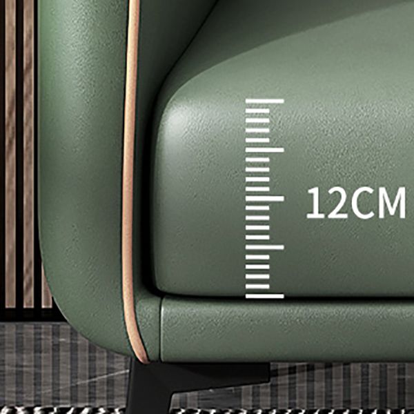 Modern Square Arm Standard Sofa Metal Legs Settee for Living Room