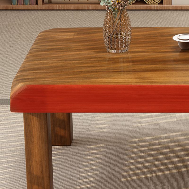 Simplicity Rectangle Wood Coffee Table Contemporary Single Coffee Table