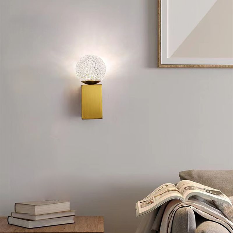 Modern Bath Vanity Lighting Acrylic Black/Golden Wall Light for Bathroom