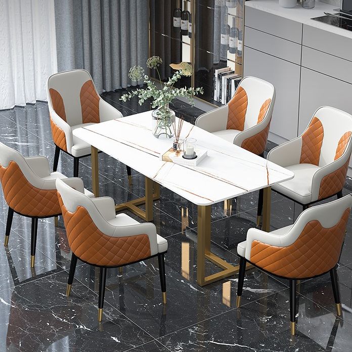 Mesa de comedor de rectángulo de lujo tradicional mesa de doble pedestal