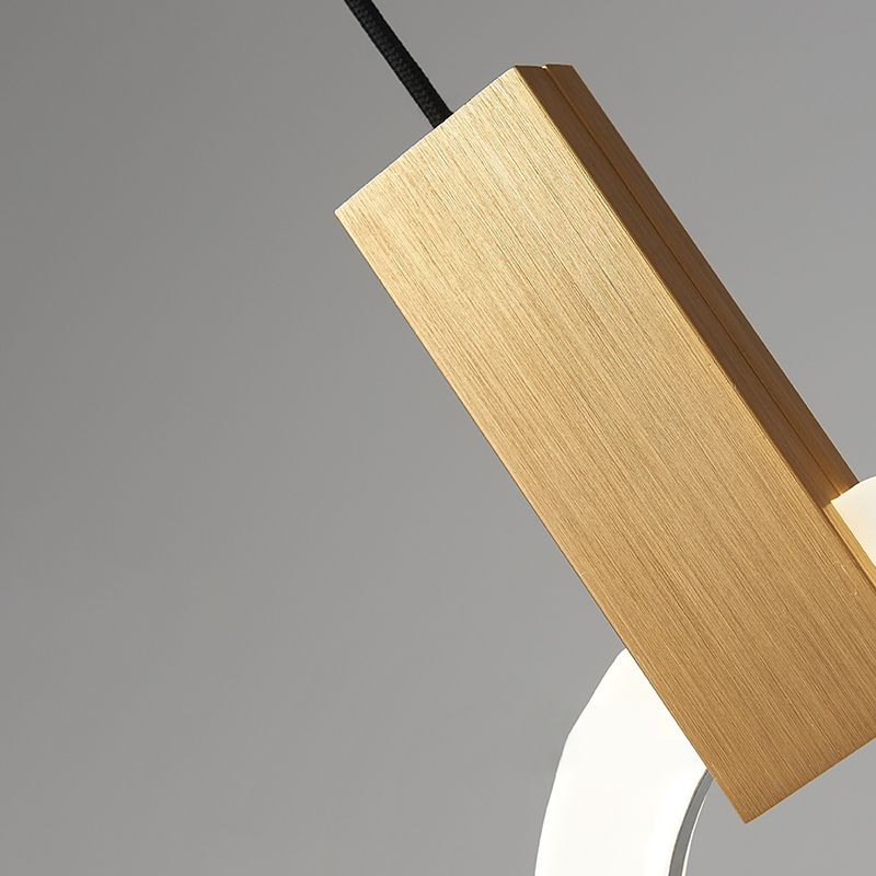 Style moderne de style suspendu salon LED Round Shape Pendant lampe de lampe