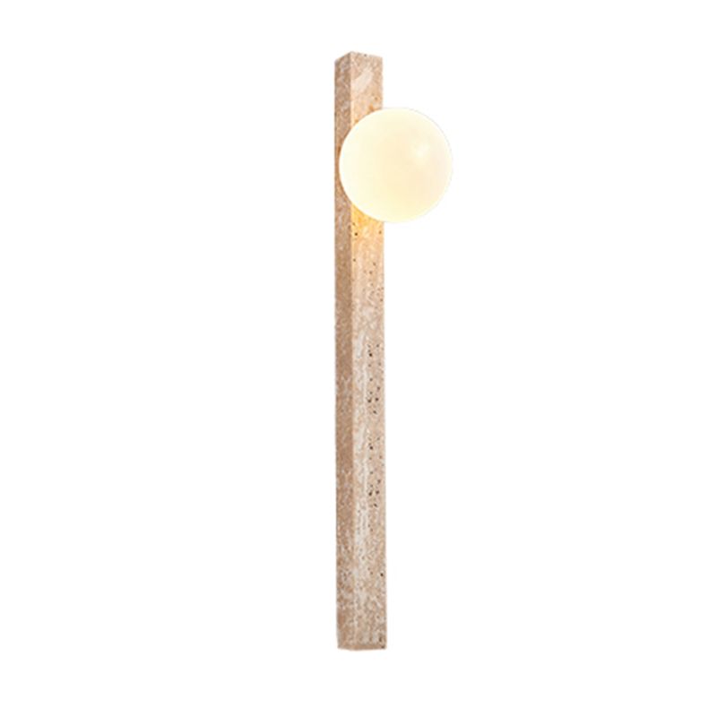 Contemporary Stone Shade Wall Sconce Lighting Linear Shape Wall Lamp for Bedroom