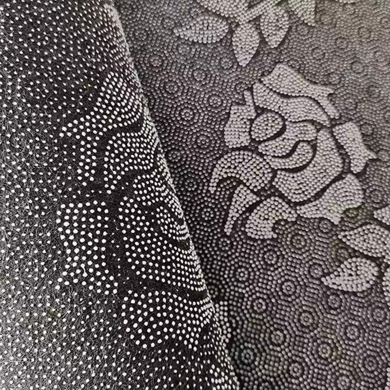 Brown Abstract Line Rug Polyester Modern Area Rug Non-Slip Backing Rug for Living Room