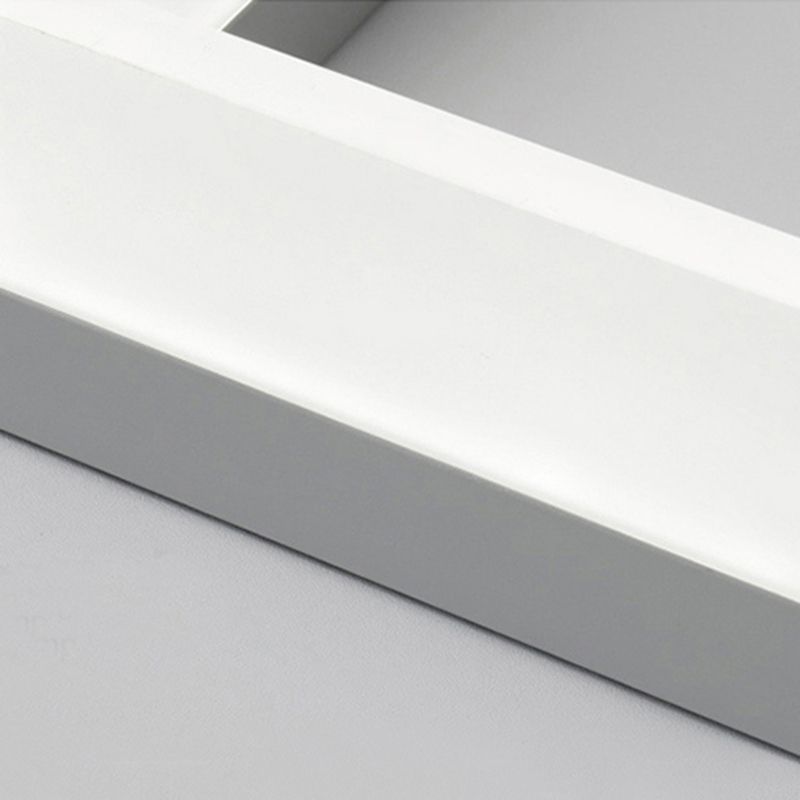 Nordic Modern Hanging Light Office LED Einfache Rechteck -Anhängerleuchte