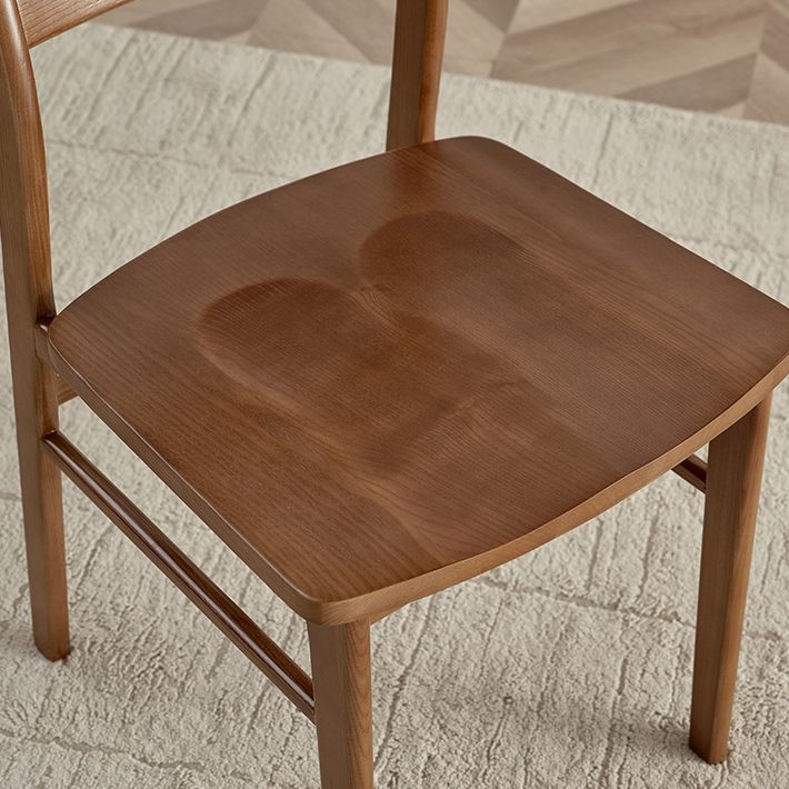 Dining Room Modern Solid Wood Ladder Back Armless Dining Chair