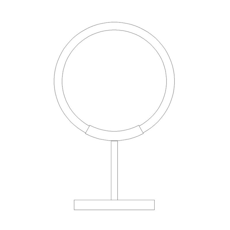 Acryl Halo -ringtafellamp Minimalistisch messing vergulde LED Night Stand Light voor slaapkamer