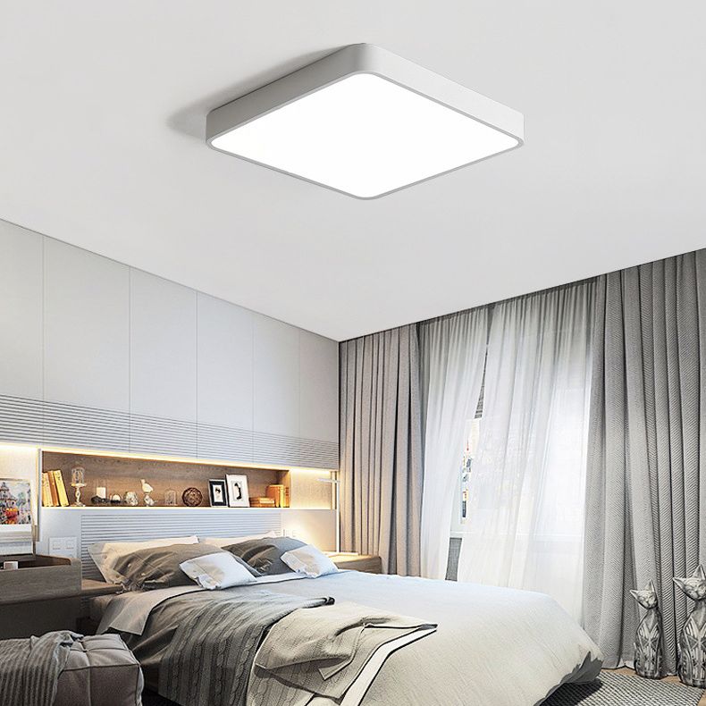 Modern Style Aluminum LED Flush Light Bedroom Ceiling Mounted Light with 1 Light