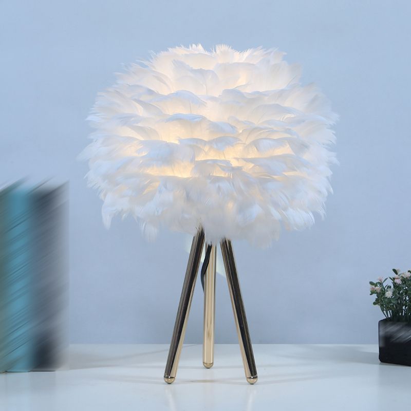 Moderne Style Schreibtisch Beleuchtung kreative Federschreibtischlampe für Schlafzimmer